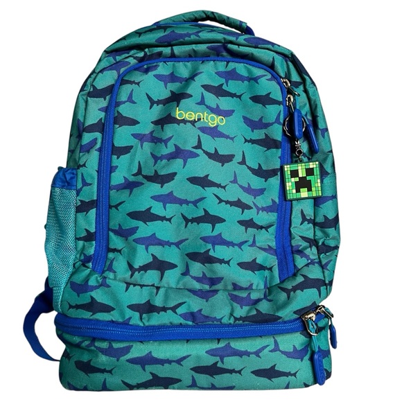 Bentgo Kids Shark 2-in-1 Backpack With Insulated Lunch Compartment - Picture 4 of 16